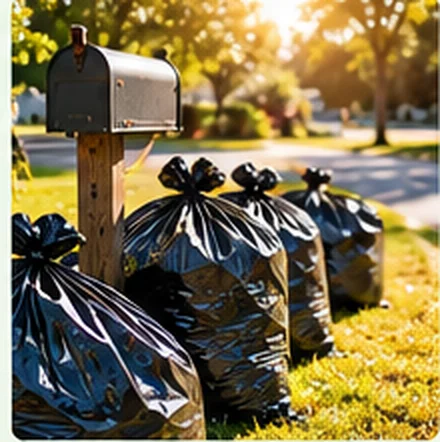 Weekly bagged trash pickup